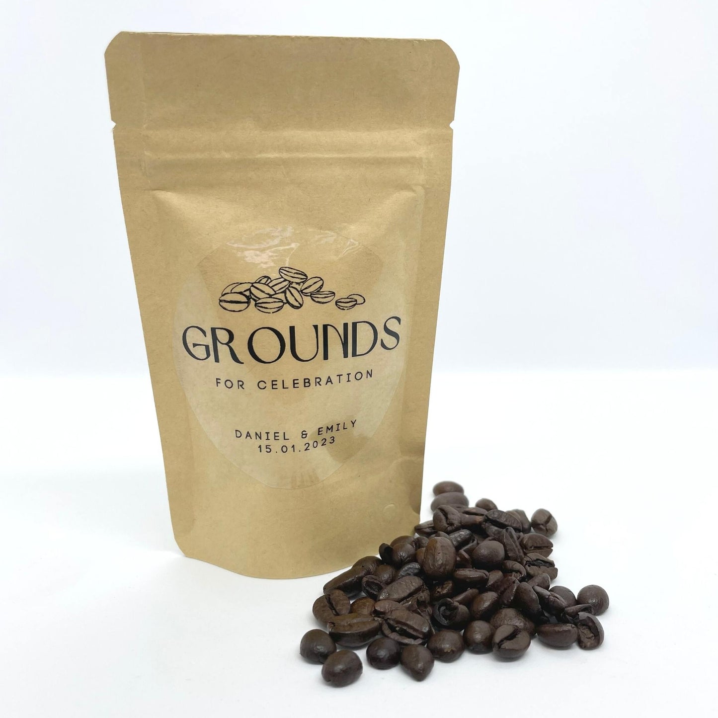 Grounds For Celebration Personalised Coffee Lover Favours