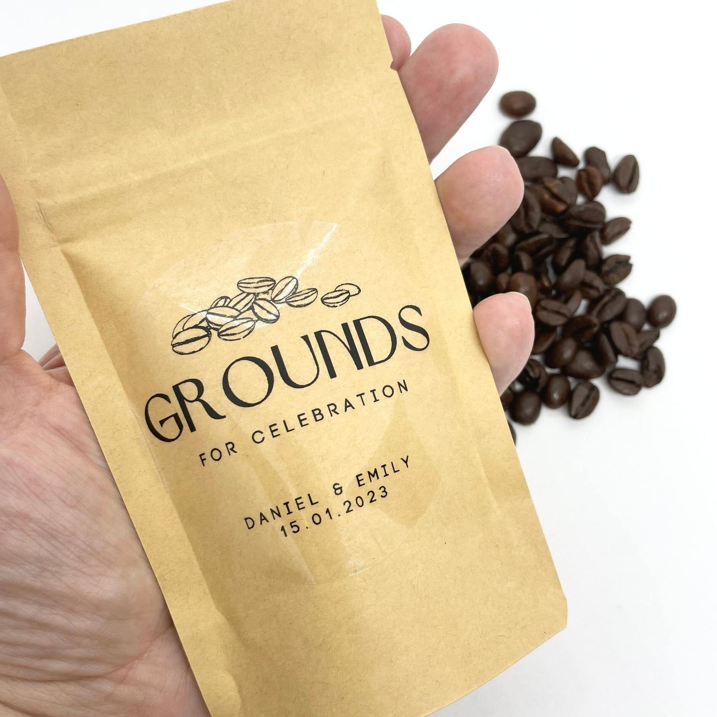 Grounds For Celebration Personalised Coffee Lover Favours