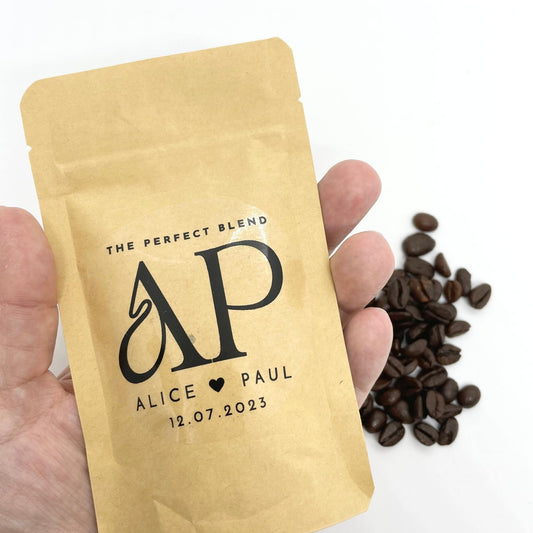 Personalised The Perfect Blend Coffee Bean Pouches