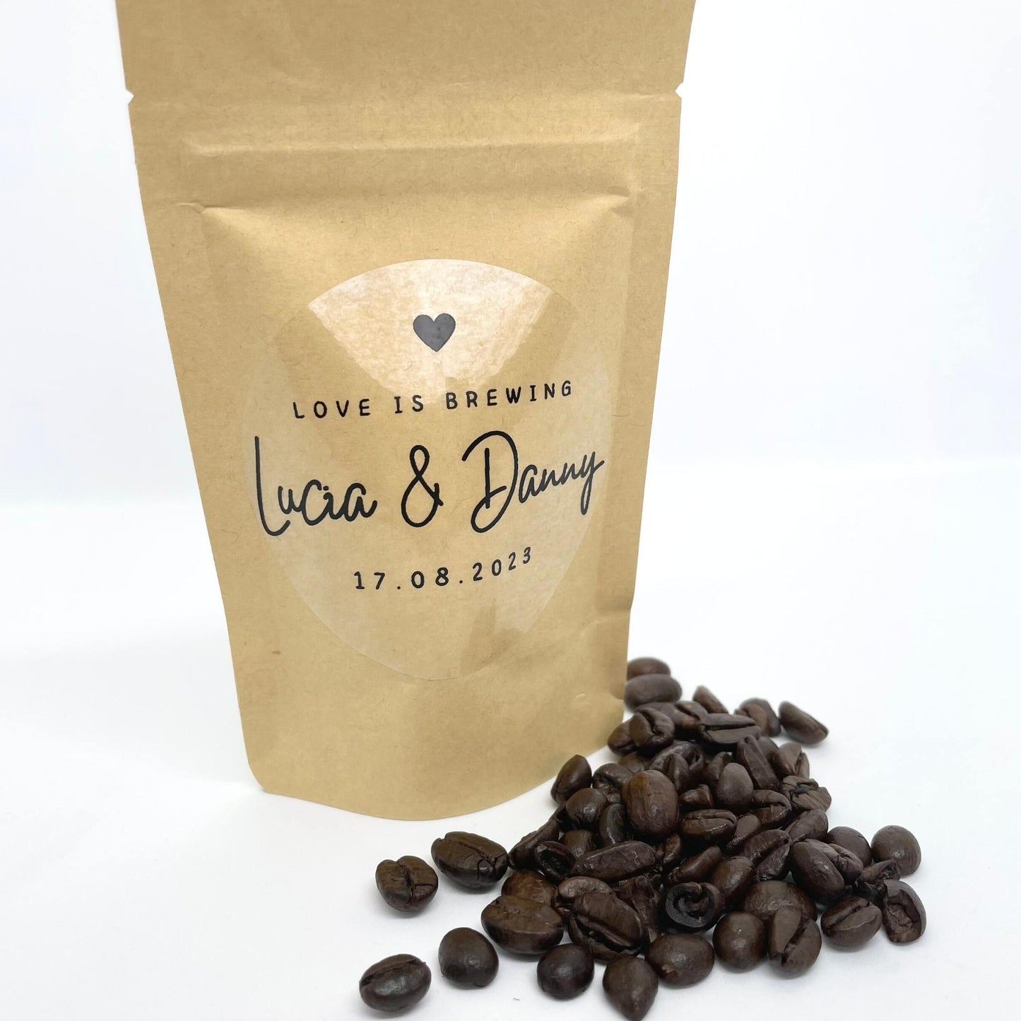 Unique Coffee Bean Wedding Favour Pouches