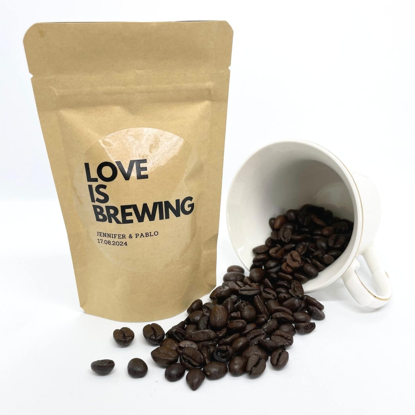 Fresh Ground Coffee Or Loose Leaf Tea Favour Pouches