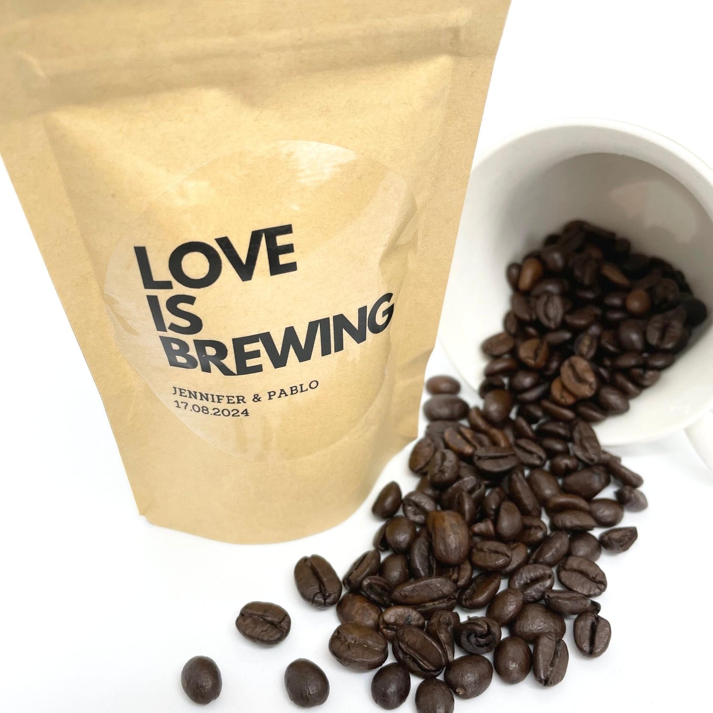 Fresh Ground Coffee Or Loose Leaf Tea Favour Pouches