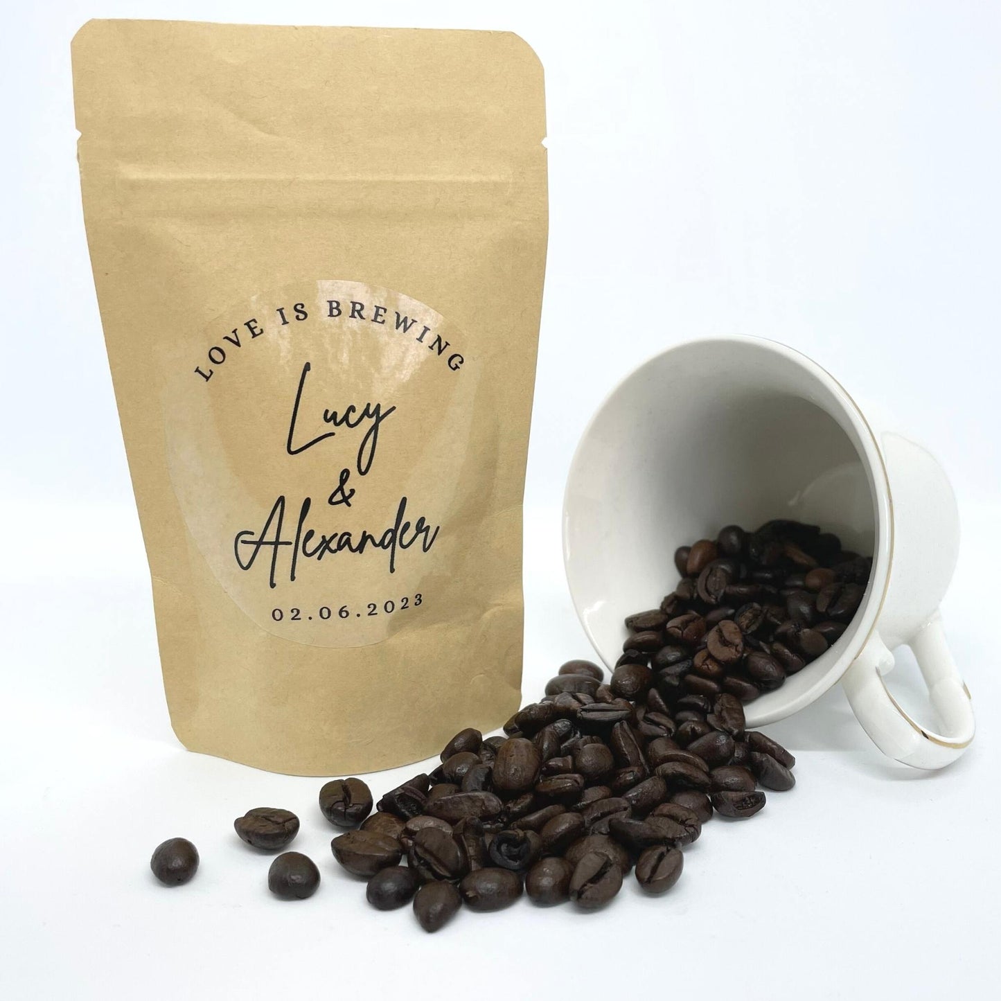 Love Is Brewing DIY Fillable Coffee Favour Bags