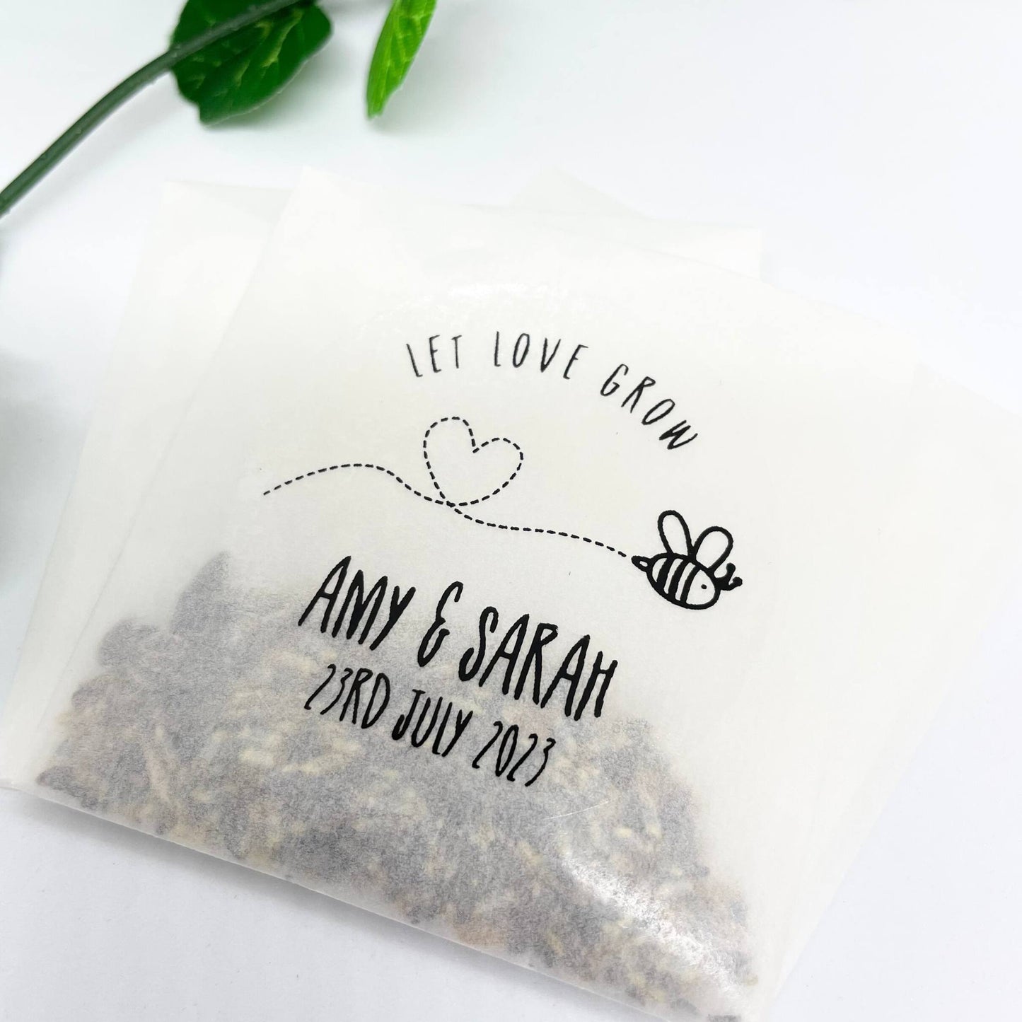 Personalised Wildflower Seed Party Favours