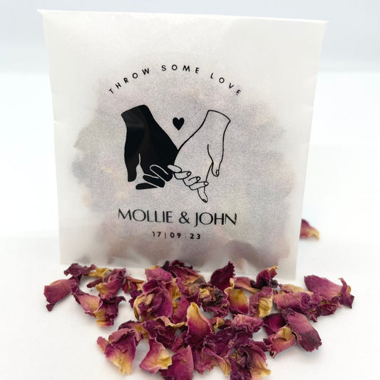 Premium Biodegradable Real Red Rose Petal Confetti